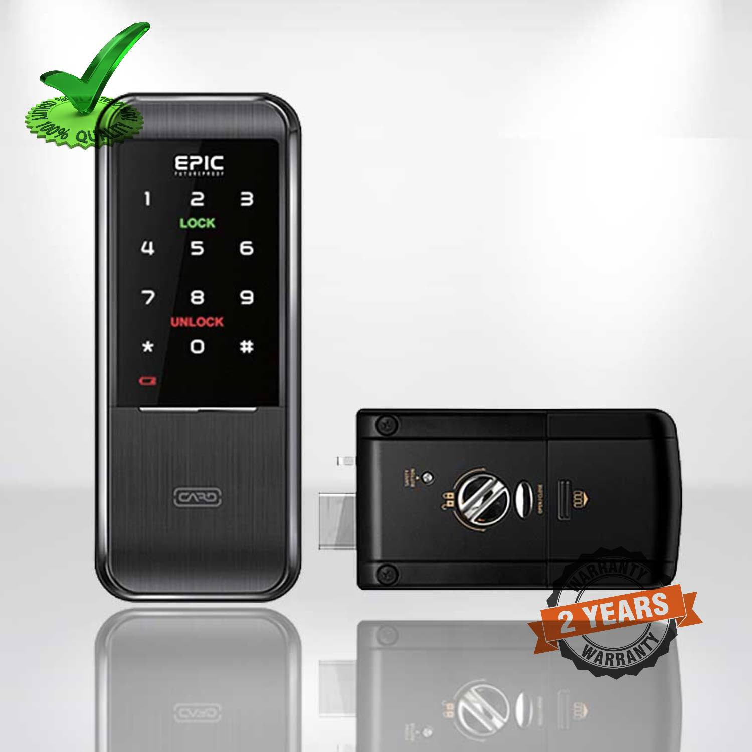 Epic TRIPLEX-3WAY Smart Card & Pin Password Door Lock