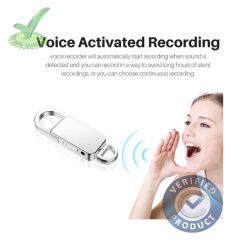 8gb 90hrs Spy Audio Sound Voice Recorder in Keychain
